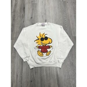 Vintage 70s Peanuts Joe Cool Double Sided Crewneck Sweatshirt Size S/M